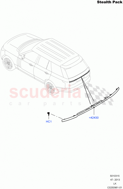Part Diagram for Land Rover LR052716