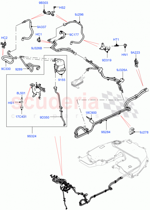 Part Diagram for Land Rover LR174231