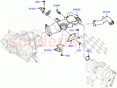 Part Diagram for Land Rover LR144077