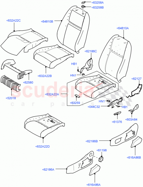 Part Diagram for Land Rover LR119482
