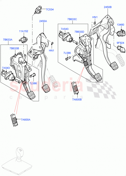 Part Diagram for Land Rover LR077760