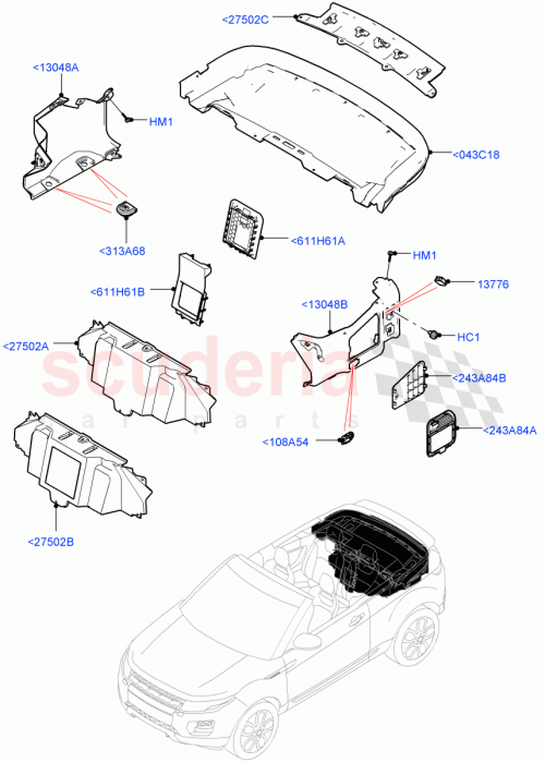Part Diagram for Land Rover LR071221