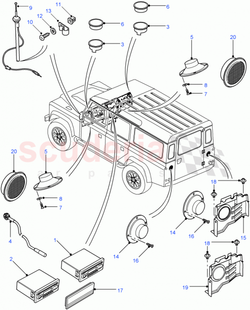 Part Diagram for Land Rover ERQ500180PMA