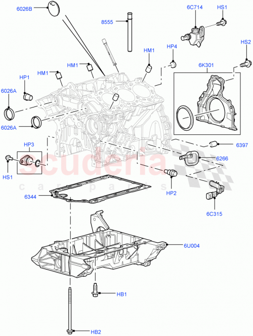 Part Diagram for Land Rover LCM500010