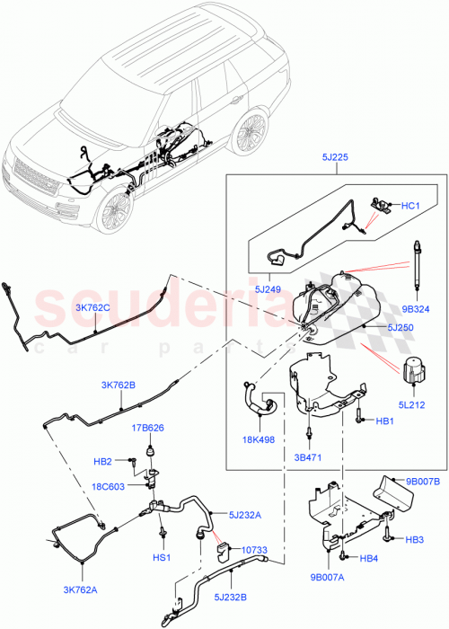 Part Diagram for Land Rover LR071729