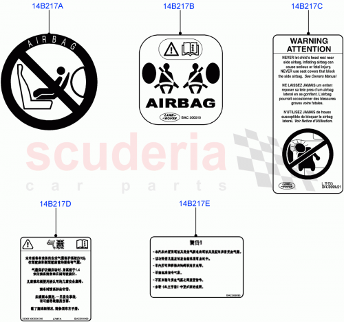 Part Diagram for Land Rover BAC501700