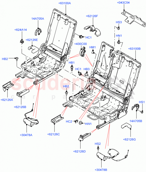 Part Diagram for Land Rover LR138414