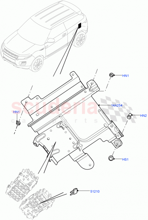 Part Diagram for Land Rover LR028884