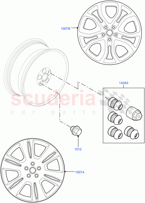 Part Diagram for Land Rover VPLCW0104