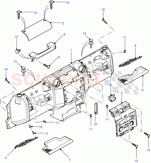 Part Diagram for Land Rover FGA500110