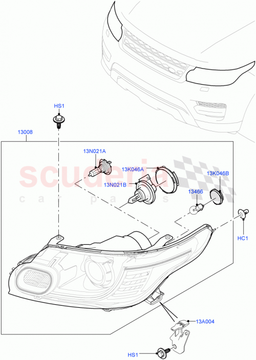 Part Diagram for Land Rover LR054701
