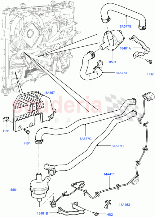Part Diagram for Land Rover LR048858