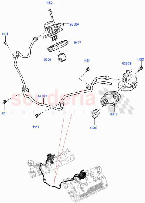 Part Diagram for Land Rover LR158729