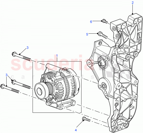 Part Diagram for Land Rover YLU500510